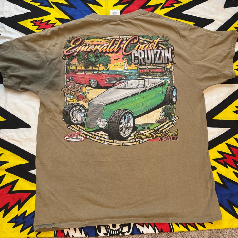 Vintage Emerald Coast Cruizin 2016 Car Show T Shirt